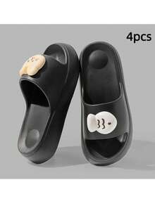 1 Pair New Cute Cat & Fish Design Beach Slippers, Summer EVA Non-Slip Lightweight Durable Slippers For Women - Women's Slippers - View 22