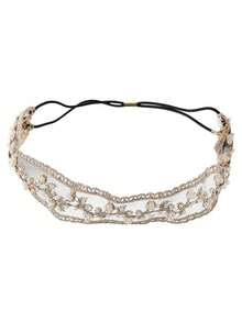 1条女士蕾丝发带，弹性宽蕾丝头巾配饰，时尚发带 - 彩色 - 查看 10