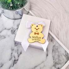 Personalized Teddy Bear Acrylic Tags, Perfect For Baby Showers, Birthday Gifts, And As Decorations To Add Festive Cheer To The Family. - Multicolor - View 3
