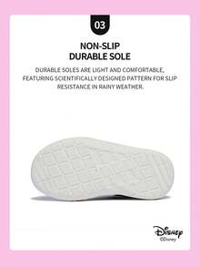 Disney 1 Pair  Collaboration Children's Sneakers, Suitable For Daily Wear, Festivals, Sports, Outdoor Activities, Comfortable, Non-Slip, Breathable (Boys' Sneakers, Boys' Skate Shoes, Children's Sneakers, Girls' Sneakers, Girls' Skate Shoes) - White - View 5