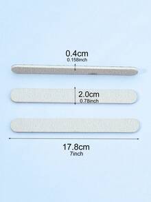 10片装 100/180目双面砂纸锉，可水洗指甲锉，可重复使用指甲抛光块，家用及美甲沙龙适用天然指甲护理工具，美甲用品 - 多色 - 查看 10