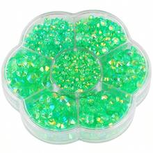 5000pcs/Box, 2mm, 3mm, 4mm, 5mm, 6mm, 5 Sizes, Jelly Candy Colors, Transparent AB Crystal Beads, Flower-Shaped Box, Round Flat Bottom Rhinestones, Multi-Color Crystal Gems, Non-Hotfix DMC Jewelry Beads, Glass Stones, 3D Diamond Pattern Design Accessories, Shiny Nail Art Stickers, Suitable For Clothes, Bags, Shoes, Cups, Phone Cases, Handicrafts, DIY Decorations. - AB Colors - View 42