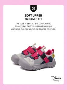 Disney 1 Pair  Collaboration Children's Sneakers, Suitable For Daily Wear, Festivals, Sports, Outdoor Activities, Comfortable, Non-Slip, Breathable (Boys' Sneakers, Boys' Skate Shoes, Children's Sneakers, Girls' Sneakers, Girls' Skate Shoes) - Hot Pink - View 4