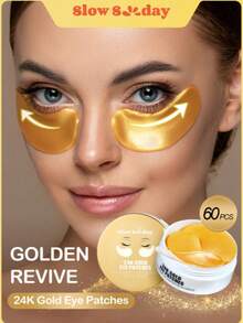 60pcs/Set, 7-Day Anti-Aging, Anti-Wrinkle, Reduce Dark Circles & Puffiness Eye Mask, Moisturizing & Brightening, Visible Results In 15 Minutes - Multicolor - View 1