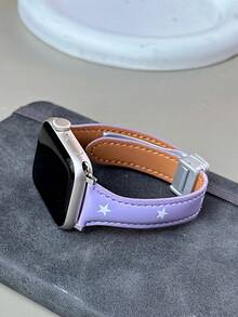 1条荔枝纹理硅胶磁吸表带 - 兼容 49mm 46mm 45mm 44mm 42mm 41mm 40mm 38mm，透气硅胶表带，磁吸式表扣，适合女性，适用于 Ultra/Ultra 2/10/9/8/7/6/SE/5/4/3/2/1系列。 - 彩色 - 查看 8