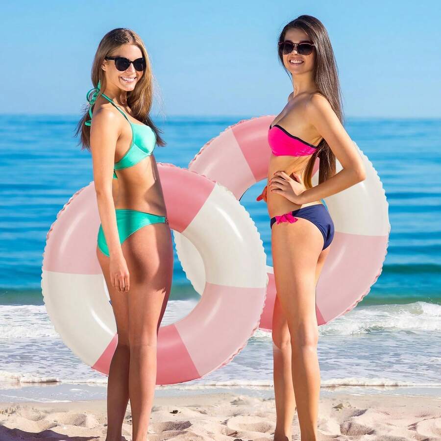 Swimming Pool Tubes- Inflatable Pool Floats For Adult Swim Ring Pool Floaties Inflatable Swimming Pool Raft Party Water Summer Beach Lounger Float Party Supplies - Swim Ring - View 1