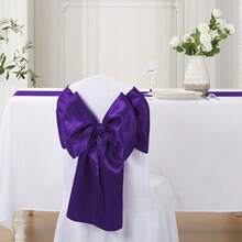 Purple Satin Table Runner 12x108 Inches Long, Silk-Like Smooth Table Decor For Wedding Birthday Party, 12 Pack - 紫色 - 查看 5