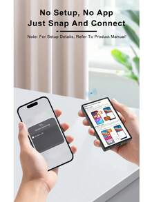 3.97" Pantalla de monitor inalámbrico para vlog y selfie, compatible con cámara trasera Android, para transmisión en vivo y vlogging en redes sociales, con funda magnética para teléfono - Multicolor - Ver 12