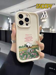 SNOOPY A Cartoon Anime  Sky Eye Staircase Phone Case, Made Of Tpu Material, Can Be Given As A Holiday Gift. It Is Suitable For Apple Phones, And The New Model Is Suitable For Protecting IPhone13/14/15/16/17Pro Max/Galaxy Models - Multicolor - View 1