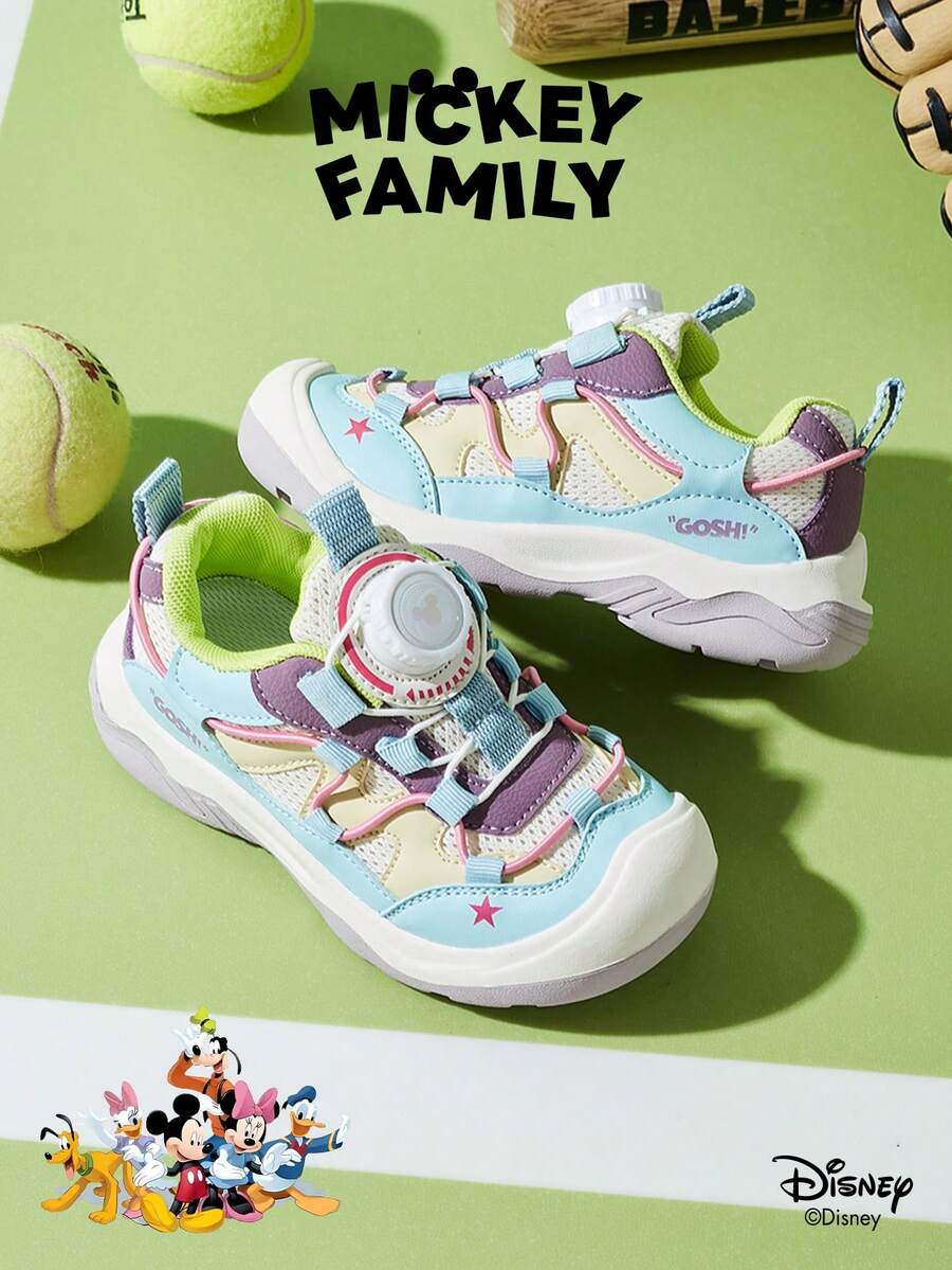 Disney 1 đôi giày thể thao trẻ em hợp tác cùng Mickey Mouse, thích hợp cho mặc hàng ngày, lễ hội, thể thao, hoạt động ngoài trời, thoải mái, chống trơn trượt, thoáng khí (Giày thể thao bé trai, giày trượt ván bé trai, giày thể thao trẻ em, giày thể thao bé gái, giày trượt ván bé gái) - Màu xanh lam - Xem 1