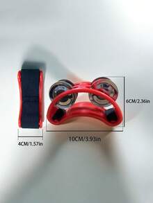 1pc Double Row Ankle Bells Cajon Drum Bongo Drum Ankle Bells Rack Percussion Instrument - Multicolor - View 10