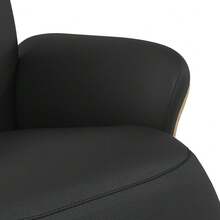 vidaXL Relaxsessel Mit Fußteil Schwarz Kunstleder - Black - View 7