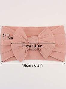 5 pièces/set Ensemble de bandeaux pour bébé fille, bandeaux à nœud pour nouveau-nés, serre-têtes élastiques, accessoires pour cheveux d'enfants, cadeau de bandeau pour bébé - Multicolore 5 pièces-A1 - Voir 7