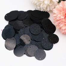 180颗2厘米扁平圆形激光亮片，20毫米/0.79英寸散装亮片，单侧带孔，适用于DIY刺绣、服装、珠宝制作 - 2cm鐳射亮片 - 查看 24