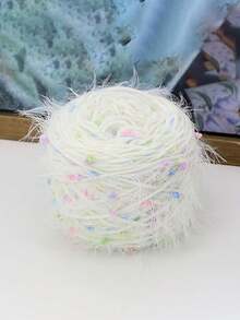 1pc 50g 1pc Warm Ombre Gray Feather Sea Salt Polish Spring Letter Mohair Blend Yarn DIY Scarf Craft Kit - A49 - View 5