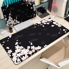 1PC New Pretty Sakura Desk Mat Large Gaming Mousepads Beautiful Design Cherry Blossom Art Mouse Pad - Multicolor - View 2
