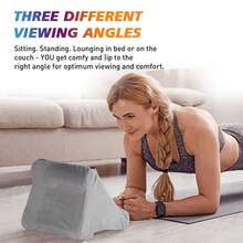 1pc Multi-Functional Tablet Stand, 3 Adjustable Angles, Suitable For Bed, Desk, Sofa, Kitchen, Home, Office, Tablet & Phone Reading Holder (Gift For Friends & Family) - Light Grey - View 4
