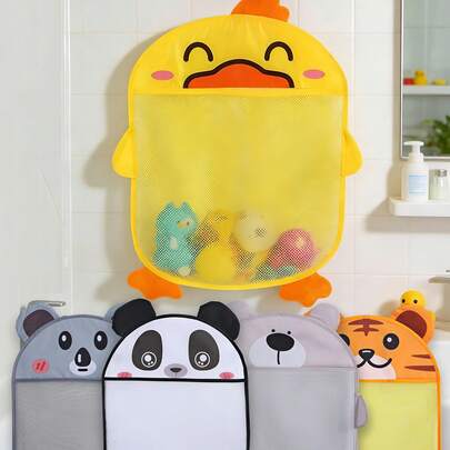 Giỏ đựng đồ chơi nhà tắm chủ đề động vật dễ thương, Giỏ đựng đồ chơi động vật hoạt hình dung tích lớn, Túi lưới treo đựng đồ, Túi treo đựng đồ linh tinh hoạt hình nhà tắm, Túi lưới đựng đồ chơi nhà tắm, Túi treo nhà tắm, Túi đựng đồ gia dụng, Thích hợp để đựng đồ chơi nước trong phòng tắm và phòng chơi, Giỏ đựng đồ dùng tắm, Trang trí nội thất, Đồ dùng nhà bếp, Trang trí nhà tắm