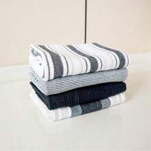 4pcs Cotton Woven Tea Towels, 4-Pack Waffle Weave Kitchen Dish Cloths - 45*65cm - View 13
