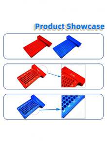 Vleant T型尺 T-60 测量工具 – 木工划线器和划线规，铝合金孔规木工标记工具（红色） - T型 - 查看 3