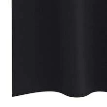 vidaXL Verdunkelungsvorhänge Mit Ringen, 2 Stück, Schwarz, 245 X 140 Cm - one-size - View 6