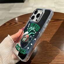 El corazón de los Celtics rebosa orgullo bostoniano. Esta elegante funda es compatible con Samsung, Apple, VIVO, OPPO, , Transsion, ,  y Honor. Fabricada en silicona TPU, ofrece protección contra golpes y caídas, además de una sensación superior. Es un regalo ideal para familiares, amigos y seres queridos, y la opción perfecta para San Valentín y Año Nuevo.Funda de teléfono con espejo - Plateado - Ver 6