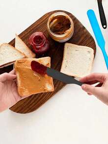 2pcs/1pc Silicone Spatula, Butter Scraper, Silicone Can Scraper, Heat-Resistant Cake Butter Peanut Butter Scraper, Mixing Spoon Scraper, Non-Stick Bread Scraper, Rubber Kitchen Mixing Spatula, Heat-Resistant Baking Cake Butter Scraper, Ergonomic Handle - Kitchen Tools, Suitable For Cake, Jam, Butter - Multicolor - View 5