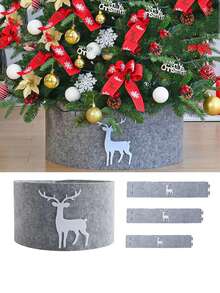 圣诞树裙、树裙、防滑垫、圣诞装饰品、家居装饰、圣诞装饰品、房间装饰、冬季圣诞装饰品、圣诞家居礼物、圣诞装饰品 - 彩色 - 查看 3