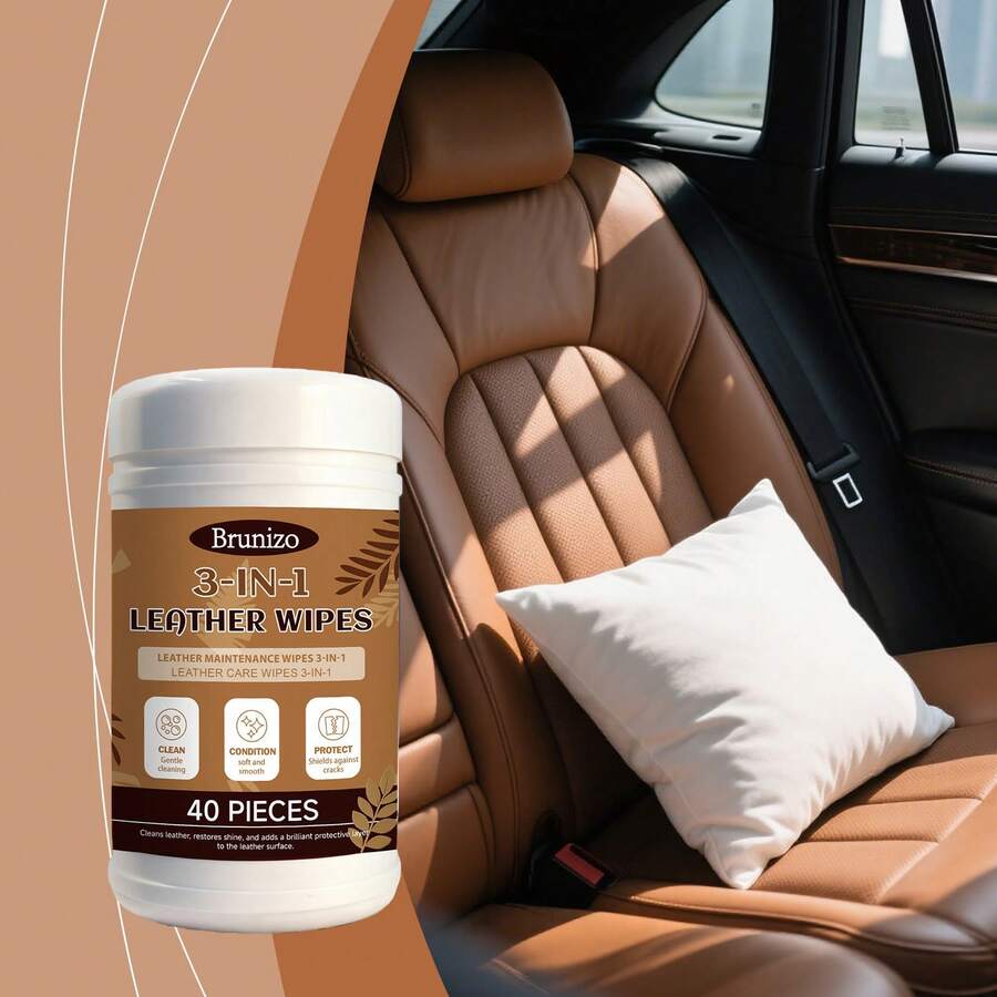 Cleaning & Care Wet Wipes, Quick Stain Removal & Leather Conditioning Wet Wipes For Home & Auto - Cleaning and Care Wipes - View 1