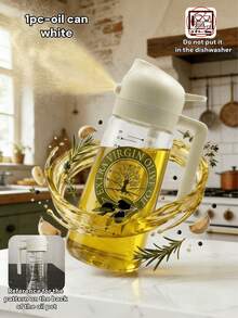 1pc Portable Olive Oil Spray Bottle And Pouring Bottle, 2-In-1 Auto Flip Cap Oil Bottle And Cooking Spray Bottle, Plastic Kitchen Oil Bottle, Suitable For Cooking, Grilling, Air Fryer, Baking, Salad, Also Can Be Used For Gardening Spray, Household Cleaning, Random Color - B - View 16