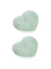 2pcs Plastic Heart-Shaped Sauce Dishes, Home Kitchen Seasoning Plates - Multicolor - View 13