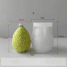 Easter Egg Candle Mold DIY, Silicone Mold For Handmade Soap - White - View 8