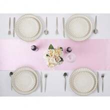12 Pack Light Pink Table Runner 12x108 Inches Long, Satin Silk-Like Smooth Table Decor For Wedding Prom Event Party - LightPink - View 6