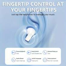 2026 New Wireless Earphones, Wireless Bluetooth Earphones, Active Noise Cancelling Earphones, Wireless Charging Case With Microphone, Long-Lasting Playback Time, In Ear High Fidelity Stereo Earphones, Suitable For Android Phones - 5S粉紅色 - 查看 7