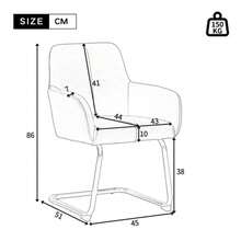 Esszimmerstuhl, 6er Set, Sessel, Moderner, Minimalistischer Freizeitstuhl, Wohnzimmer-Schlafzimmerstuhl Mit Gewölbten Stahlfüßen, Gray[OLD SKU:310649AAG-6] - Grey - View 3