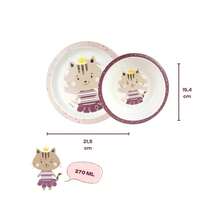 Kit Alimentação Infantil Completo Milky com Térmicos - Rosa Bebê - Visão 3