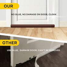 1pc 96cm/37.79in Bendable Non Stick Door Bottom Sealing Strip, Adjustable And Washable Door Bottom Seal,Windproof Bottom Sealing Strip, Soundproof Door Bottom Cleaning, Providing Effective Sound Insulation And Windproof Collision Protection - Multicolor - View 12