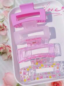 Bộ 4 kẹp tóc in hình quả lê, kẹp tóc màu xanh lá cây, kẹp tóc vuông 3.4 inch, phụ kiện tóc in hình quả lê phong cách Y2K, kẹp tóc màu xanh tươi mát, phù hợp cho bé gái và phụ nữ, vật dụng cần thiết cho mùa xuân/hè, có thể dùng làm quà tặng sinh nhật, đám cưới, Ngày của Mẹ, đi nghỉ mát và trang phục thường ngày, đồ dùng dự tiệc, quà tặng cô dâu, Ngày Valentine, quà tặng tựu trường, kẹp tóc hoa, kẹp tóc đi nghỉ mát, kẹp tóc đi biển. - màu xanh lá - Xem 9