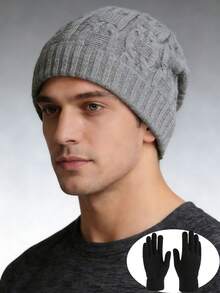 1pc Or 2pcs Unisex Thick Fleece Lined Slouchy Beanie, Fashion Warm Ear Protection Hat, Suitable For Daily Wear, Skating, Skiing In Autumn/Winter - Multicolor - View 8