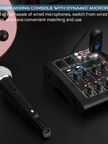 2.4G无线麦克风系统，配备UHF无线XLR发射器和接收器，适用于动圈/电容麦克风、电吉他/贝斯、调音台、PA系统；KET 501530 3.7V 200mAh - 黑色 - 查看 5