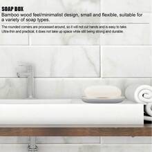 浴室收纳套装 马桶刷 垃圾桶 牙刷 杯架 6件套 竹塑乳液瓶 皂液器盒 - 黑 - 查看 5