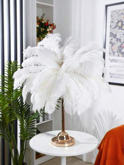 5 Stück/Set 20-25cm bunte künstliche Straußenfedern, Bastelzubehör, Hochzeitsdekoration, handgemachtes Zubehör, Tischaufsatz, Karnevalsdekoration