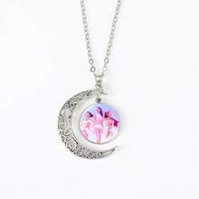 Mattel K-Pop 女团猎巫项链，月亮项链配半月吊坠，Time Gem 银饰配饰 - 彩色 - 查看 27