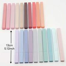 6/12 Bagged Square Highlighters, Beautiful Chiseled Highlighters, Eye Protection Key Marker Slanted Head Handmade Accounting Pens,Pens,Stationery,School Supplies - A - 查看 2