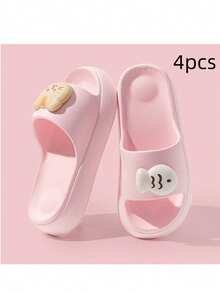1 Pair New Cute Cat & Fish Design Beach Slippers, Summer EVA Non-Slip Lightweight Durable Slippers For Women - Women's Slippers - View 13