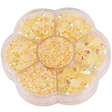 5000pcs/Box, 2mm, 3mm, 4mm, 5mm, 6mm, 5 Sizes, Jelly Candy Colors, Transparent AB Crystal Beads, Flower-Shaped Box, Round Flat Bottom Rhinestones, Multi-Color Crystal Gems, Non-Hotfix DMC Jewelry Beads, Glass Stones, 3D Diamond Pattern Design Accessories, Shiny Nail Art Stickers, Suitable For Clothes, Bags, Shoes, Cups, Phone Cases, Handicrafts, DIY Decorations. - AB Colors - View 29