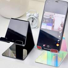 1 hộp giá đỡ điện thoại để bàn nhiều mảnh, nhiều màu sắc, trang trí sáng tạo, sạc tiện lợi, thiết kế chống trượt, phù hợp với nhiều mục đích sử dụng. - Nhiều màu sắc. Hai chiếc màu đen. - Xem 3