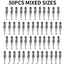 Gold Plume Disposable Tattoo Ink Cartridge Needles, 50pcs Per Box, Including RL, RS, RM, And M1 Types. These Tattoo Needles Are Processed And Are Ideal For Both Professional Tattoo Artists And Novices. - Ivory - View 10