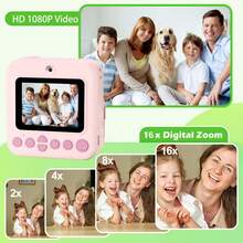 Instant Print Camera For Kids, 1500mAh Rechargeable Battery Camera Set, Children's Digital Camera, High Definition Digital Camera Portable Multi-Function Children's Photo Printer, Camera And Accessories Creative Drawing Photography Gift, Kid-Friendly Design, Suitable For Christmas, Birthday And New Year Gifts For 3-12 Years Old Boys And Girls - P03 New Model - View 7