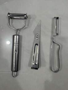 1pc/3pcs Multi-Function Peeler, Vegetable & Fruit Shredder, Potato Peeler, Home Chopper - Multicolor - View 12